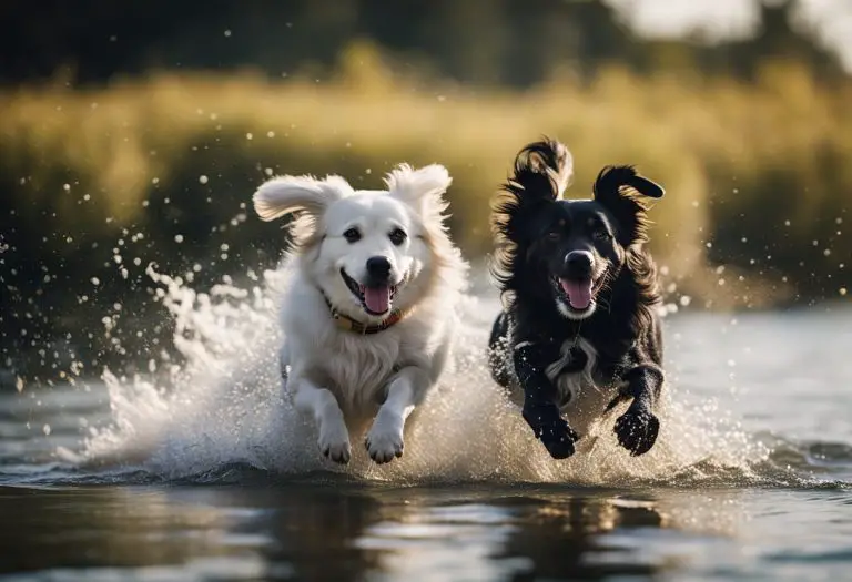 Breeds of dog like to Run in The Water