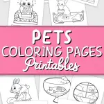 Pets Coloring Pages for Kids 1