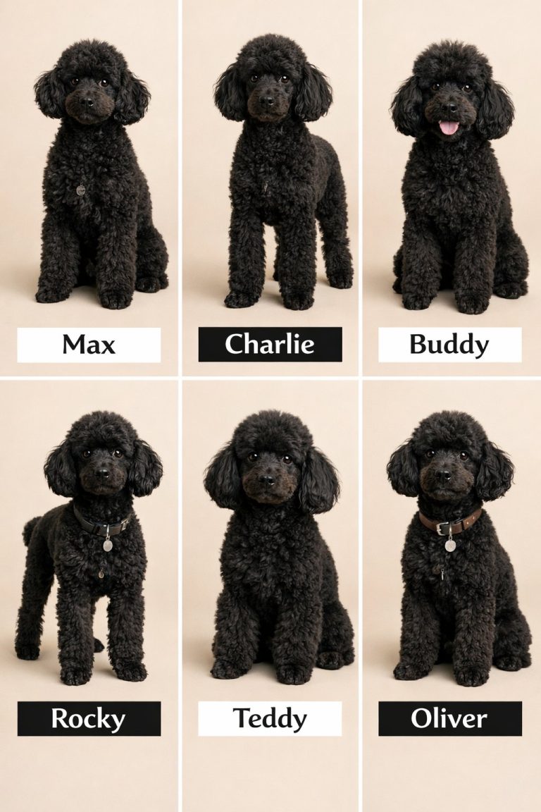 50+ Black Poodle Boy Names That Are Cute, Strong & Unique