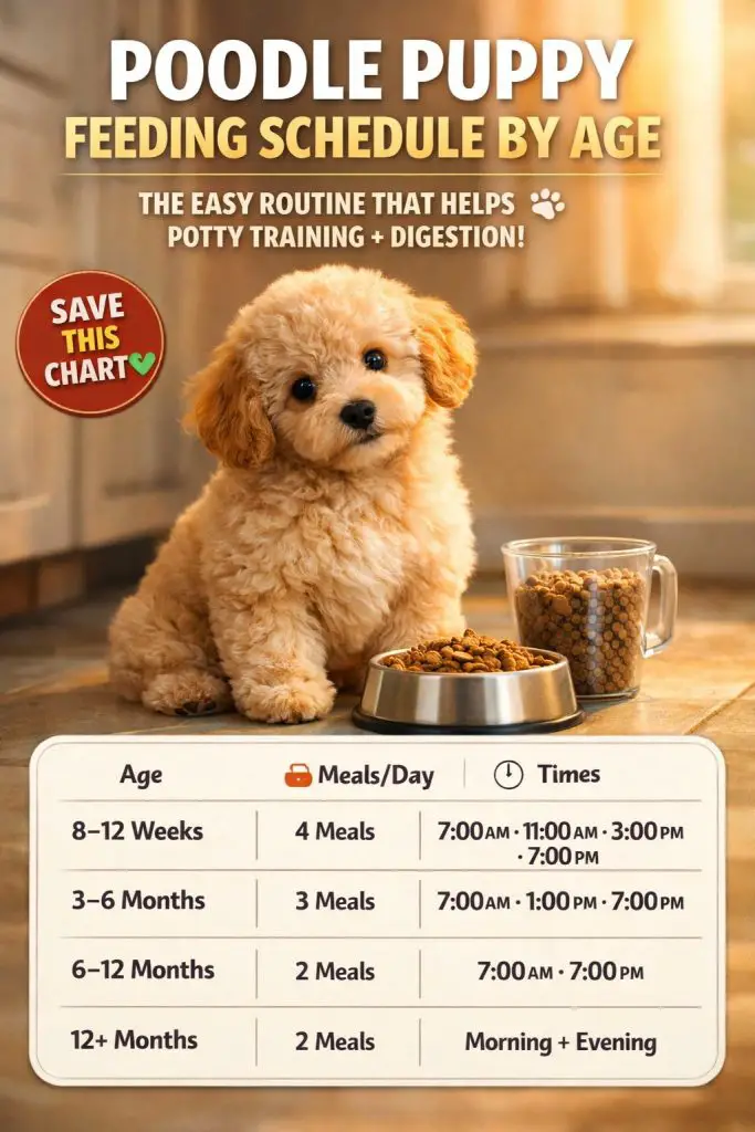 Poodle Puppy Feeding Schedule By Age Chart 1