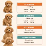 Poodle Puppy Feeding Schedule By Age (Chart)