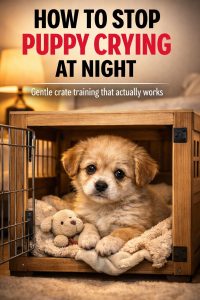 How To Stop Puppy From Crying In The Crate At Night Peaceful Sleep Tips