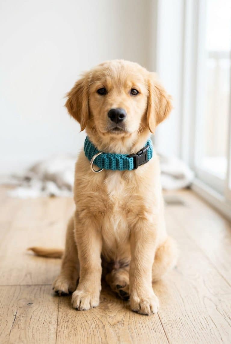 Free Crochet Dog Collar Pattern for Small Dogs at Home