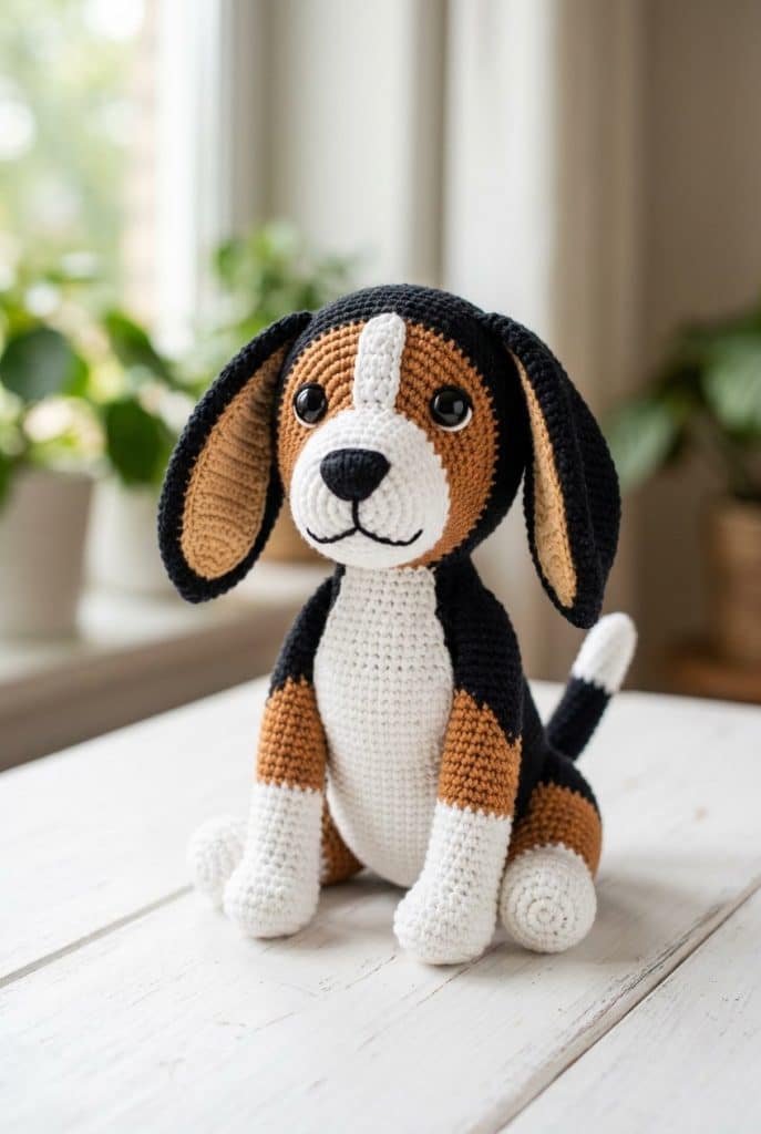 beagle amigurumi crochet pattern 1