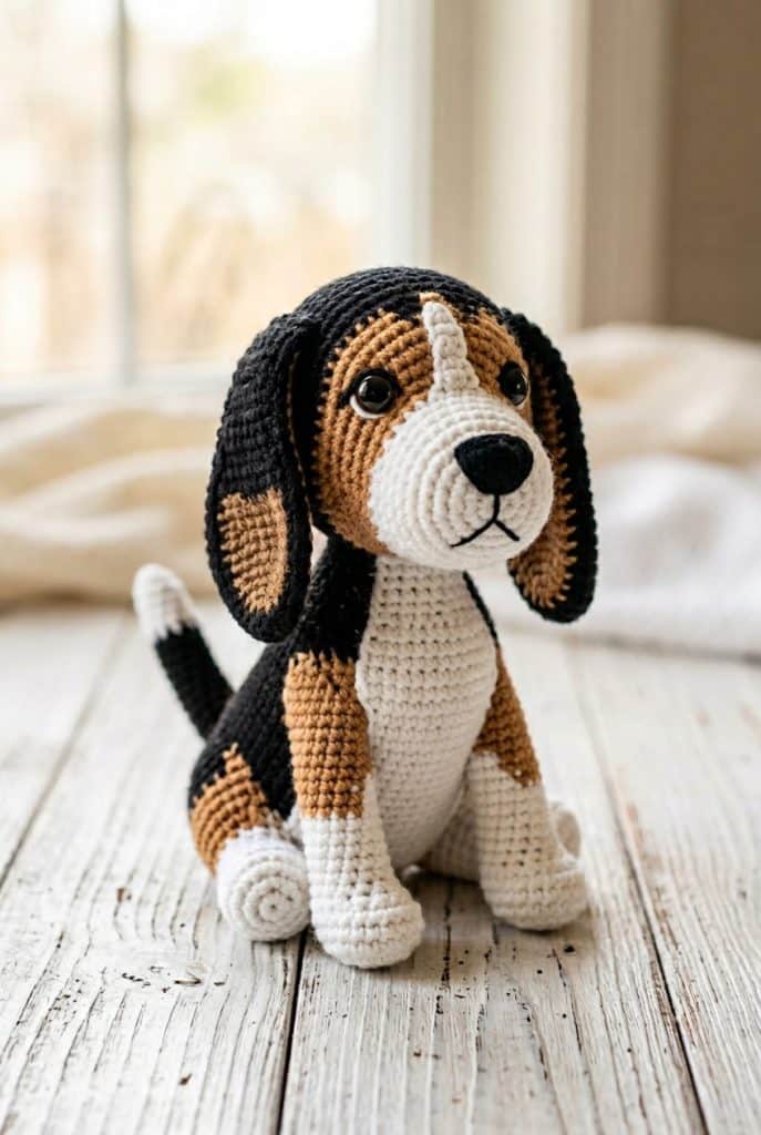 beagle amigurumi crochet pattern 3