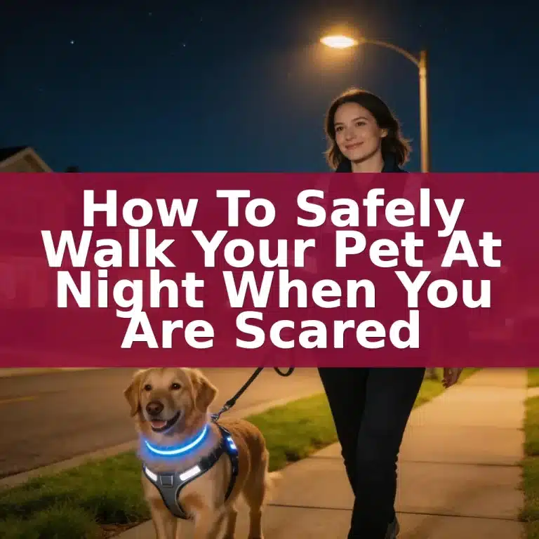 How To Safely Walk Your Pet At Night When You Are Scared