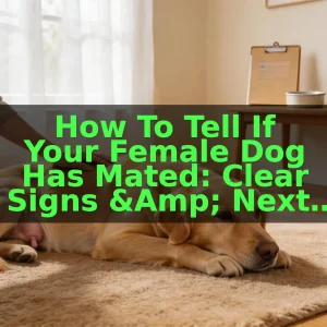 How to Tell If Your Female Dog Has Mated: Clear Signs & Next Steps
