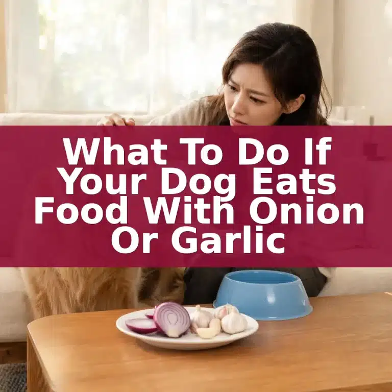 What To Do If Your Dog Eats Food With Onion Or Garlic